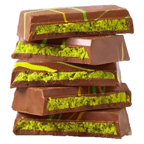 UniqBite Dubai Chocolate Bar Pistachio, Crunchy Loaded Viral Knafeh Chocolate Bar with Pistachio Cream and Kataifi (14 Ounces (2 Pack)) thumbnail 6