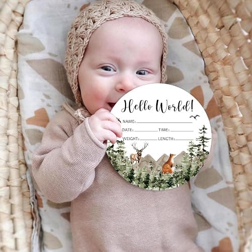 Yuzioey Adventure Awaits Baby Milestone Blanket with Birth Stat Sign, Mountain Baby Growth Chart Monthly Blanket, Watch Me Grow Adventure Nursery for New Moms Shower(50"x40") thumbnail 7