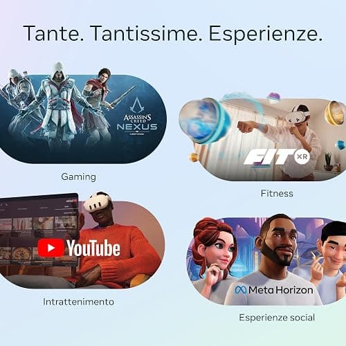 Meta Quest 3S da 128 GB — Ricevi in omaggio Batman: Arkham Shadow e una prova di 3 mesi di Meta Quest+ — Visore All-In-One - Cuffie tutto in uno - 128 GB thumbnail 3