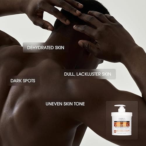 Advanced Clinicals Vitamin C Cream. Advanced Brightening Cream. Anti-aging cream for age spots, dark spots on face, hands, body. Large 16oz. thumbnail 6