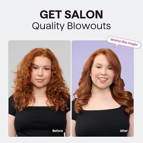 Wavytalk Updated Version Thermal Brush for Blowout Look, Blowout Express 1.5 Inch Ionic Thermal Round Brush Makes Hair Smoother Get Natural Curls, Dual Voltage, Easy to Use thumbnail 4