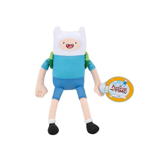 Jazwares Warner Bros. Discovery 8-Inch Finn Plush from Adventure Time - Super-Soft and Huggable Plush Toy - Official Licensed Plush - for All Ages - Image 1