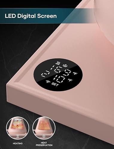 INTASTING Electric Kettle, Gooseneck Electric Kettle, ±1℉ Precise Temperature Control, Stainless Steel Interior, Quick Heating for Pour Over Coffee, Tea & Boiling Water, 0.9L (Pink) thumbnail 5