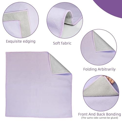 Luxmeroletta Travel Makeup Bag, 13.78x13.78 Inches Self-Adhesive Magic Cloth Cosmetic Organizer for Toiletries, Jewelry & Camera Lens, Washable Polyester Protective Pouch for Travel & Home Storage thumbnail 4