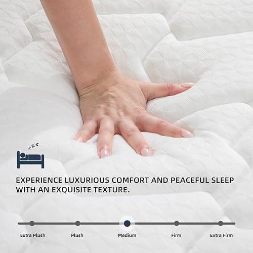 Queen Mattress 12 Inch | Hybrid Mattresses Queen Size in a Box | Medium Firm Memory Foam and Individual Pocket Springs | Fiberglass Free Bed Mattres | Breathable | CertiPUR-US thumbnail 2