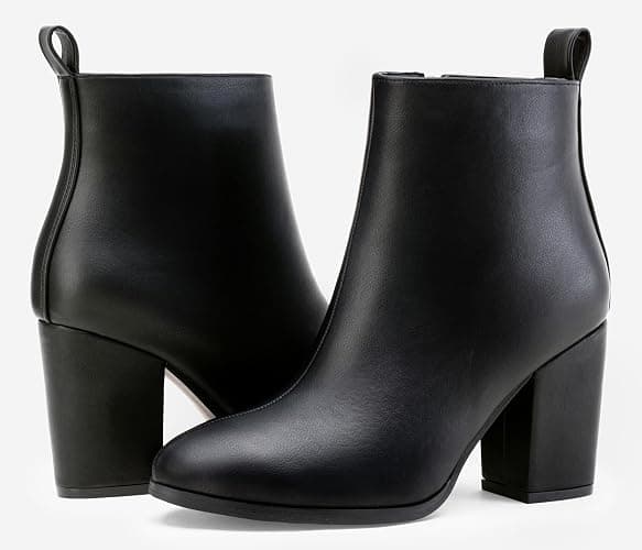 Jeossy Women's 9637A Dressy Ankle Boots,Fashion Block Heel Booties thumbnail 5
