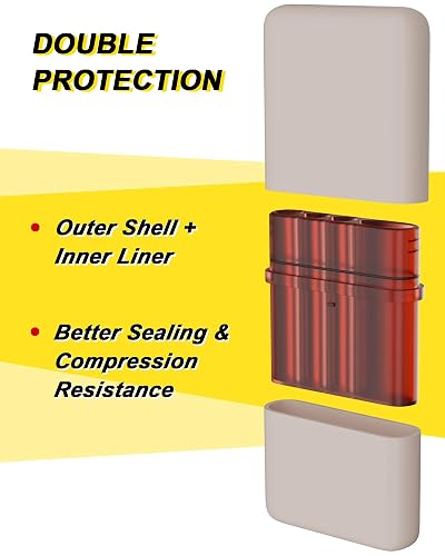 Smell Proof King Size Pre Roll Cone Holder Case with Lighter Holder, Slim & Portable 3 or 5 Capacity Cigarette Case for 1-1/4 Size Pre Rolled Rolling Paper & Regular, Travel Box for Hand-Rolled Cig thumbnail 6