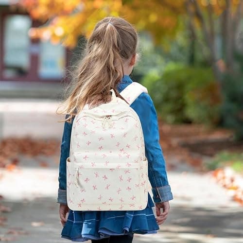 LEDAOU Backpack for Girls School Bag Kids Bookbag Teen Backpack Set Daypack with Lunch Bag and Pencil Case | Kids, Bookbag, Daypack, with Lunch Bag, and Pencil Case thumbnail 3