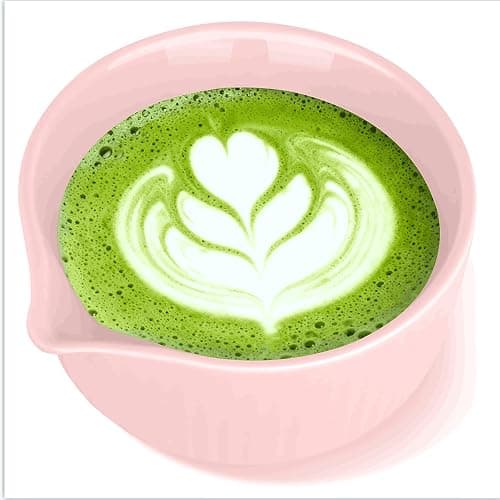 Pink Traditional Matcha Whisk Set, 5 Pcs Japanese Matcha Kit with Chawan Ceramic Bowl with Spout, Chasen Bamboo Whisk and Holder, Scoop, Sifter - Matcha Set Kit Gift for Ceremony Matcha Lattes Lover thumbnail 6