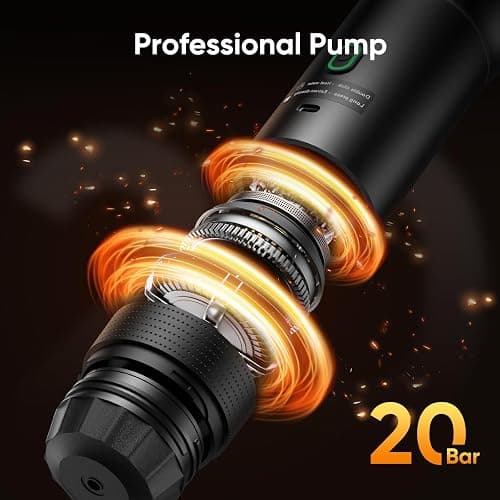 Portable Espresso Machine, Travel Coffee Machine for Camping, Car Self-Heating Coffee Maker with USB-C,Compatible With Ground Coffee & NS Capsules, Portable Espresso Maker for RV, Home, Hiking thumbnail 7