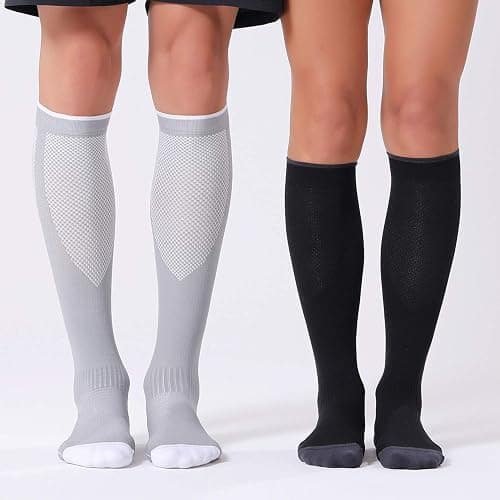 FITRELL 3 Pairs Compression Socks for Women and Men 20-30mmHg-Circulation Support Socks thumbnail 7