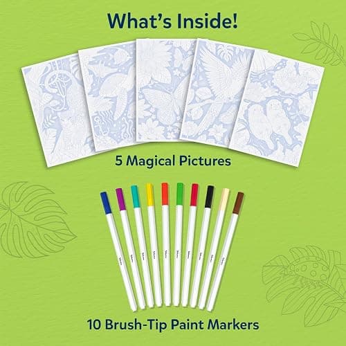 Skillmatics Paint-Over Art – Magical Art & Craft Kit for Tweens & Teens | Animals, Calming Painting Activity, Stunning Paint with Color Art, Painting Kit & Gift for Girls Ages 6, 7, 8, 9 & Up thumbnail 6