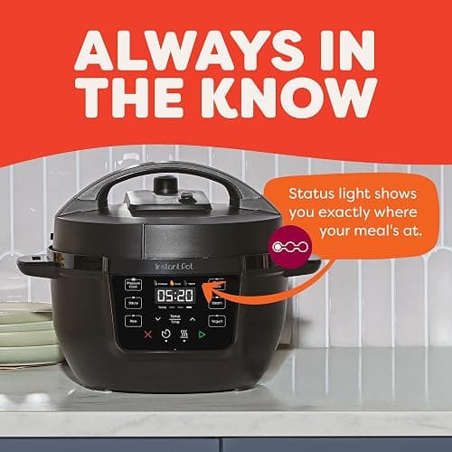 Instant Pot 4QT RIO Mini 7-in-1 Multi-Cooker, Pressure Cooker, Slow cook, Sauté, Steam, Rice Maker, Yogurt, & Warmer, Black, 4 Quarts thumbnail 4
