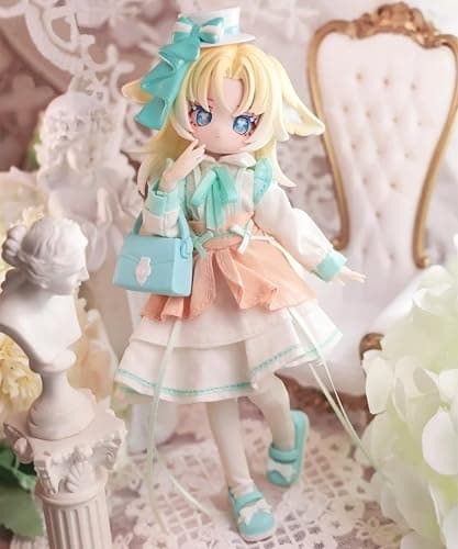 CALEMBOU BJD Blind Box, Cute Vision Reconstruction Series Ball Jointed Doll, 1/8 Dress up Doll with Joints, Collectable Action Figure for Birthday thumbnail 6