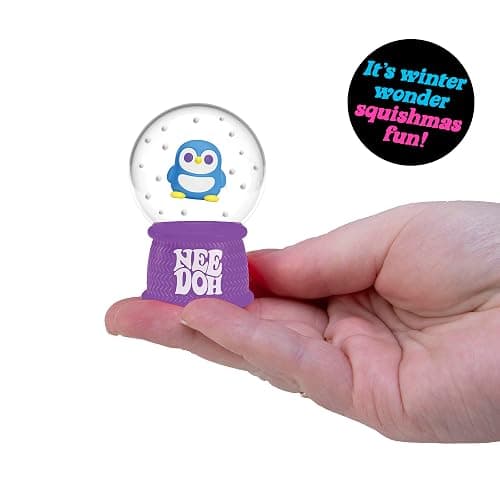 Schylling NeeDoh Squishmas Squish N' Snow Globes - Christmas Squeeze Toy - Assorted Colors - Ages 3 to Adult (Pack of 1) thumbnail 5