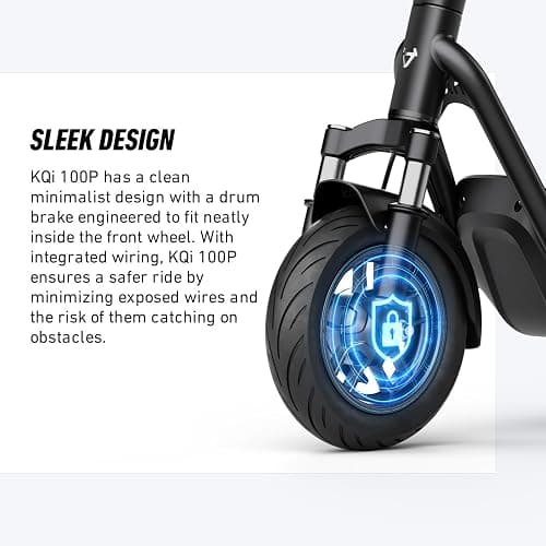 💕NIU 100P/100F/300P/300X Electric Scooter Adult - E Scooter with Suspension, 600-1000W Peak Power, 18-37.3 Miles Max Range, Top Speed 17.4-23.6MPH, Commuting E-Scooter thumbnail 4