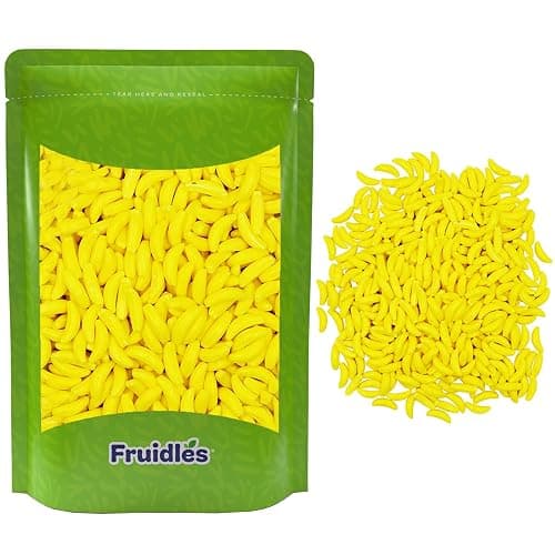 Fruidles Bananarama Banana Candy Runts, Hard Candy Treats, Kosher Certified, Family Size Party Bag (Yellow Banana Runts, Half-Pound) - Image 1