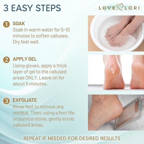 Callus Remover for Feet (Extra Strength) Foot Callus Remover Gel - Pedicure Tools for Feet Scrubber – Foot Care Spa Essentials, 6oz thumbnail 4