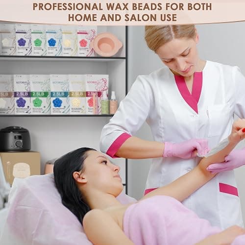 KOTAMU Hard Wax Beads, 2.5lb Waxing Beads for Full Body Bikini Brazilian Facial Leg Sensitive Skin Hair Removal, Unscented Wax Beans Target All Hair Types, Ideal for Women Men at Home & Salon Waxing thumbnail 8