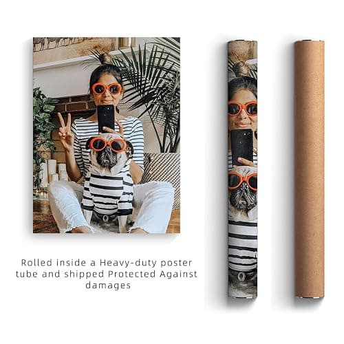 JIMUJIA Custom Canvas Art Print 8"x10" - Unframed Artwork, Personalized Wall Decor, Customizable Photo, Custom Portrait, Office, Living Room, Bedroom Wall Art(8×10in,Unframe) thumbnail 7