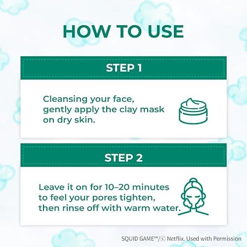 BRING GREEN X NETFLIX SQUID GAME Edition Tea Tree Cica Pore Clay Pack Strong 100g thumbnail 10