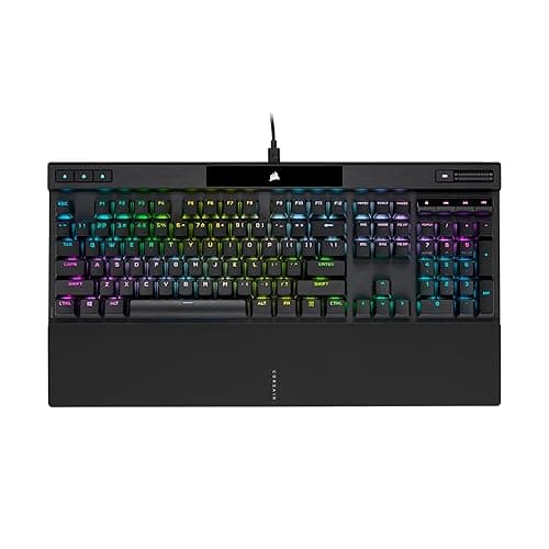 CORSAIR K70 RGB PRO Mechanical Wired Gaming Keyboard – Cherry MX Red Linear Switches, SOCD, PBT Double-Shot Keycaps, 8000Hz Hyper-Polling, NKRO, Anti-Ghosting, Tournament Switch, QWERTY NA – Black - Image 1