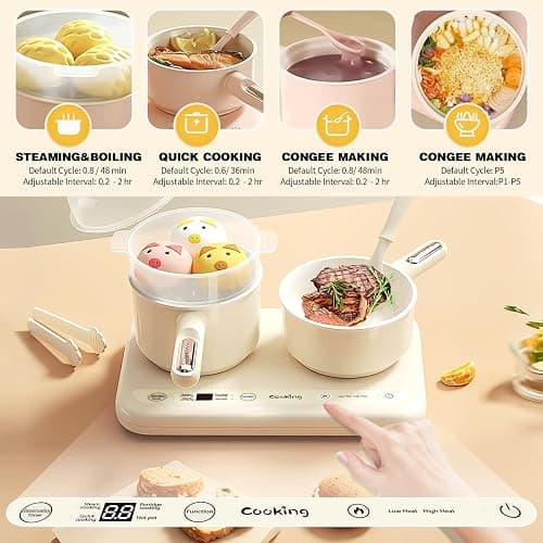 Cicicooie Mini Cooking Sets Real Kitchen for Food Making, Junior Easy Montessori Educational (Beige) thumbnail 3