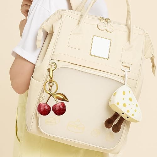 Cherry Keychain Bag Purse Charms For Handbags Cherry Accessories Mothers Day Birthday Ideas thumbnail 7
