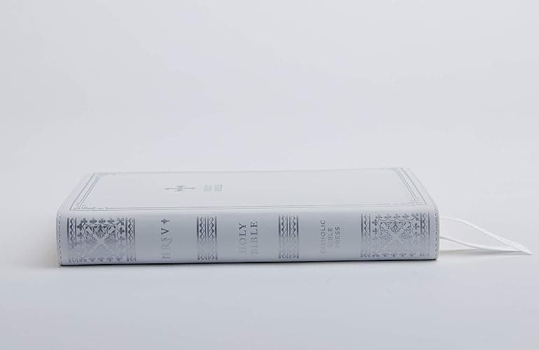 NRSV Catholic Edition Gift Bible, White Leathersoft (Comfort Print, Holy Bible, Complete Catholic Bible, NRSV CE): Holy Bible thumbnail 3