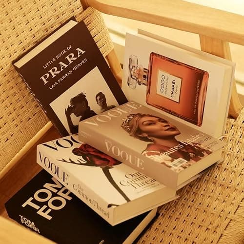 Vankairos 5 Pcs Decorative Books Aesthetic Room Decor Fashion Accessories Fake Books Set for DéCor, Modern Home Office Decor Coffee Table, Bedroom Living Room Home Book Shelf DéCor Accents thumbnail 6