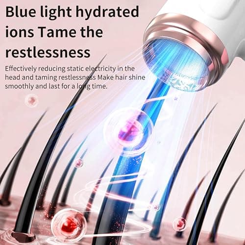 Vikye Cordless Hair Dryer,15000mAh Rechargeable Hair Dryer,3 Adjustable Cold Hot Wind,200W Battery Operated Hair Dryer for Travel Camping thumbnail 6