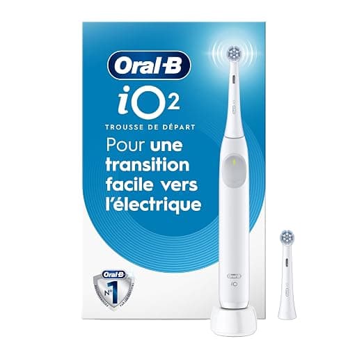 Oral-B iO2 Electric Toothbrush, for an Easy Switch to Electric, White, iO Series 2 Starter Kit with 1 Toothbrush and 2 Brush Heads thumbnail 3