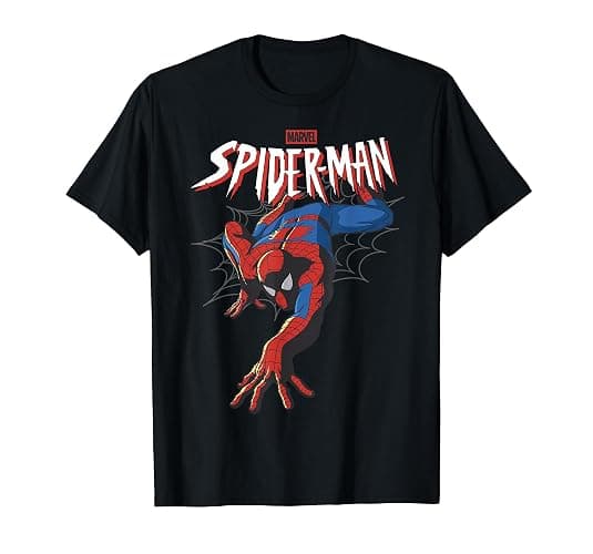 Marvel Comics Spider-Man Iconic Pose T-Shirt - Image 1