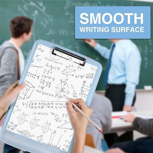 Sooez Clipboards with Storage, High Capacity Clip Boards 8.5x11 with Storage, Heavy Duty Nursing Clipboard Folder, Plastic Clipboard with Pen Holder for Women Teachers Work, School & Office Supplies thumbnail 6