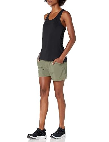 Amazon Essentials Women's Active Quick Dry Tech Stretch Racerback Scoop Neck Tank Top, Multipacks thumbnail 5