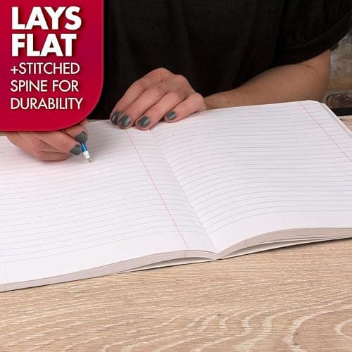 Mead Composition Notebook, Wide Ruled Paper, 7.5" x 9.75", 100 Sheets, Black Marble (09910) thumbnail 6