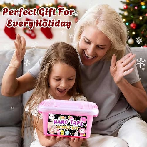 ZiZa Nano Tape Bubble Kit for Kids, Nano Tape Squishy Maker Making Kit, Christmas Birthday Arts and Crafts Toys Gifts for Girls, Step by Step Video Tutorials thumbnail 3