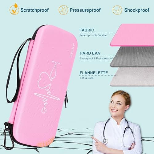 MEUUT 15 pcs Stethoscope Case Kits, Perfect Nurse Gift Include Stethoscope Case, Penlights, Medical Scissor, Bandage Wraps, Badge Holders for Nurse Student thumbnail 3