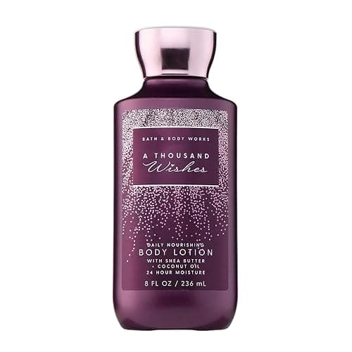 Bath & Body Works A Thousand Wishes Daily Body Lotion, 8 fl oz | Lightweight Daily Moisturizer with Shea Butter & Coconut Oil in Sparkling Prosecco & Peony Scent for Soft Skin - Image 1