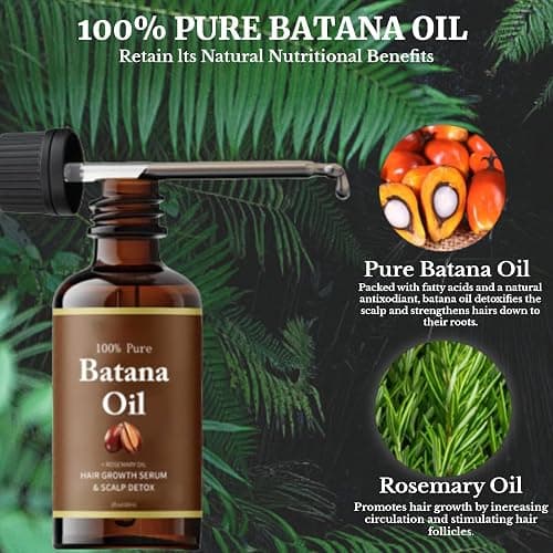 viohead Batana Oil for Hair Growth - 100% Pure & Natural Batana Oil with Rosemary from Honduras, Enhances Hair & Skin Radiance Nourishment, Reduce Hair Loss, Batana Hair Oil for All Hair Types (1Pcs) thumbnail 5