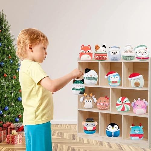 Christmas Plush Advent Calendar 2025 – Countdown with 24 Adorable 2.5" Mini Stuffed Animals, Soft Collectible Toys for Kids, Teens & Collectors - Perfect Holiday Surprise (B set Plush) thumbnail 2