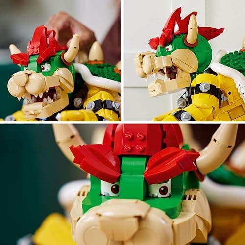 LEGO Super Mario The Mighty Bowser, 3D Build and Display Kit, Collectible Posable Character Figure with Battle Platform, Video Game Toy Idea for Fans of Super Mario Bros, 71411 thumbnail 4