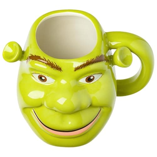 Silver Buffalo Shrek 3D Sculpted Ceramic Mug, 20 Ounces thumbnail 7
