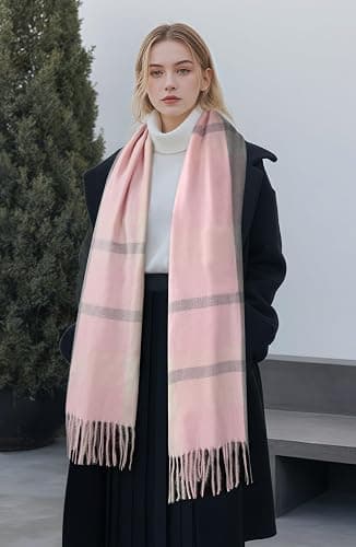 Pleneal Scarf for Women, Womens Winter/Fall Scarf,Long Plaid Shawls and Wraps, Cashmere Feel Blanket Pashmina Scarves thumbnail 5
