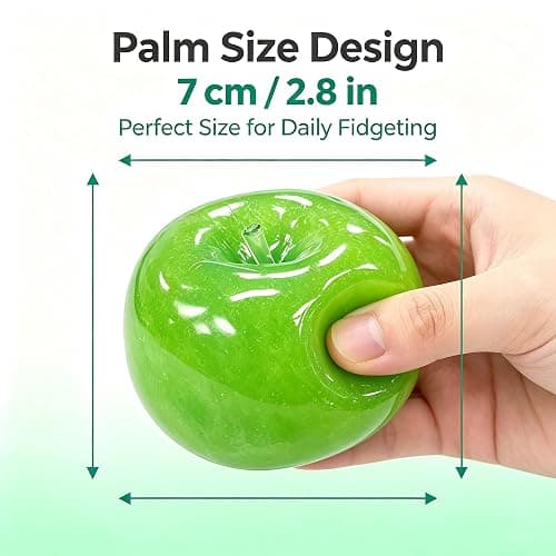Slush Apple Squishy, 2026 New Portable Soft Squishy Ball (Green) | Soft Slow Slush Ball Squishy, Realistic Fake Food Stress Ball, Squeeze Relaxing Fidget Relaxing Fidget for Adults thumbnail 6
