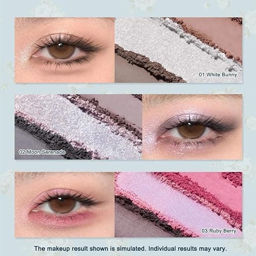 Flower Knows Lidschatten-Palette Bunny Garden Kollektion 6-Farben Hasengesicht-Palette Schimmer Matt Satin Makeup Kosmetik (C03) thumbnail 10