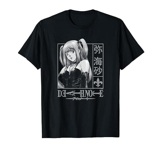 Death Note Misa Kanji Frame Anime T-Shirt - Image 1