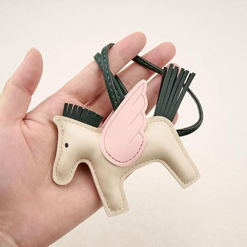 DEVPSISR Horse Purse Charms Women Cute Designer Keychain Leather Bag Charms for Handbags Tote Bag Accessories Charm Trendy - Horse1-color3 thumbnail 3