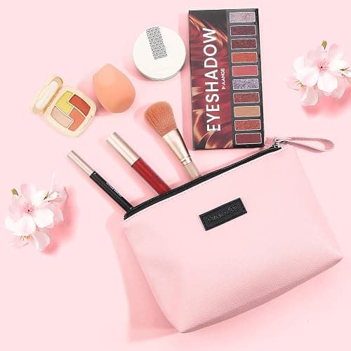 Cosmetic Bags for Women Small Makeup Bag for Purse Pu Leather Makeup Pouch Travel Makeup Bag with Zipper Make Up Bag for Travelling thumbnail 7