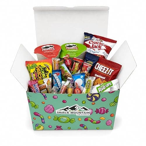 Snack Mountain Sweet & Salty Snack Box – Giftable Candy, Chips, Crackers & Fruit Snacks Variety Care Package for College, Office, Birthday & Thank You - Image 1